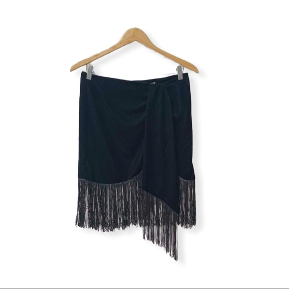 Zara Dresses & Skirts - NWT Zara Asymmetrical Fringe Skirt, Size M